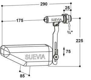 Plūdės vožtuvas MAXIFLOW, modelis 700