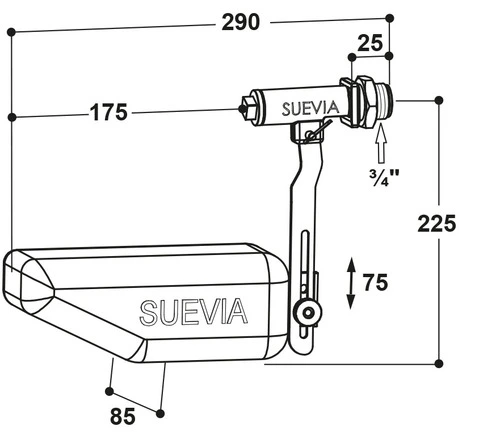 Plūdės vožtuvas MAXIFLOW, modelis 700