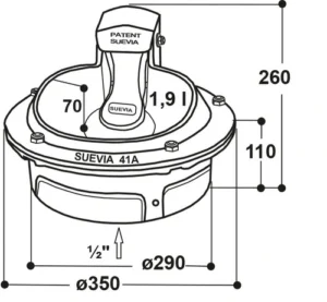 Gėrimo dubuo, modelis 41A, 24 V, 80 W