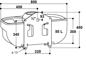 Girdas, skirtas laisvosioms stovėjimo vietoms ir ganykloms, modelis WT55